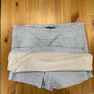 Zac & Rachel Blue Gingham Women's Skort